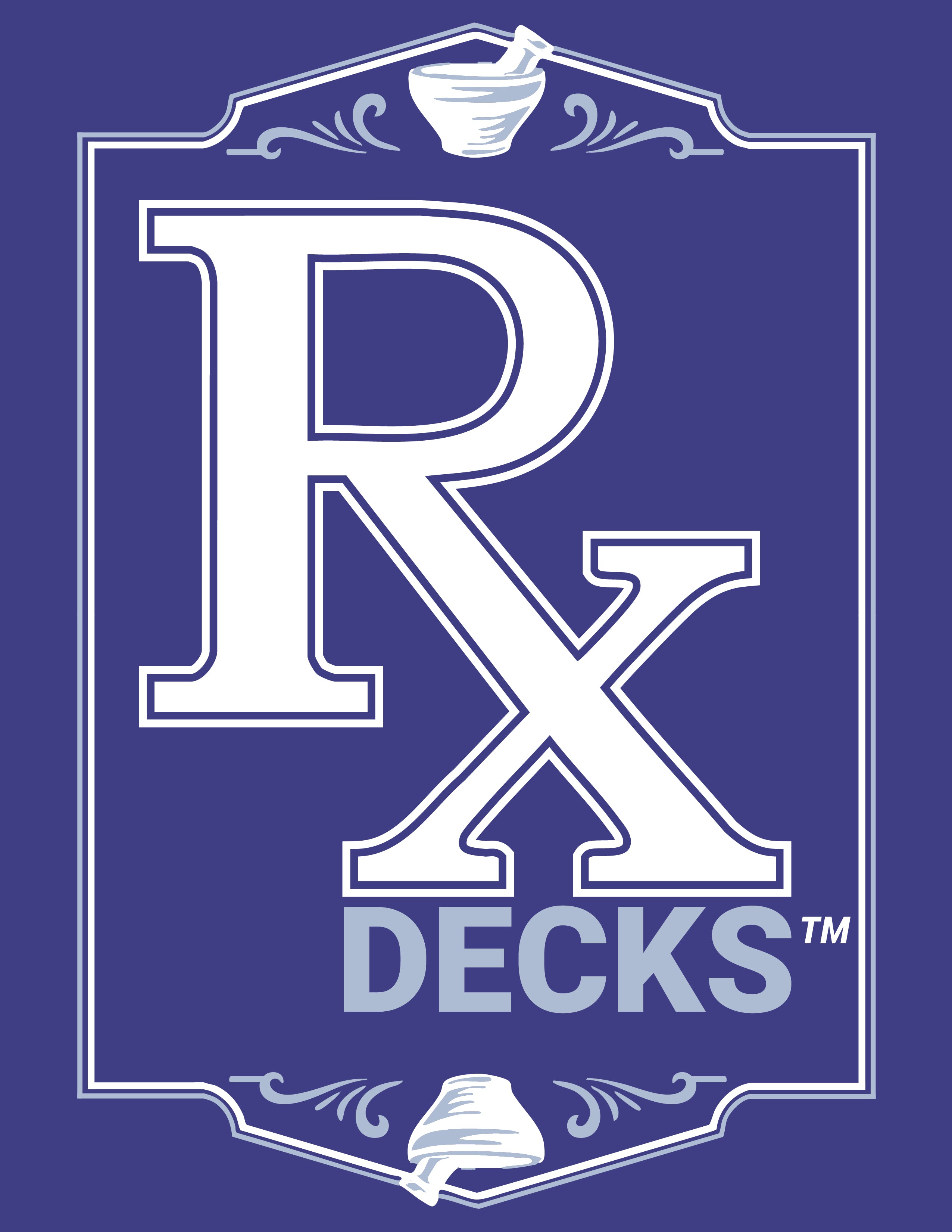 RxDecks — Genitourinary, Pain, Drops & Dermatology (Dark Blue)