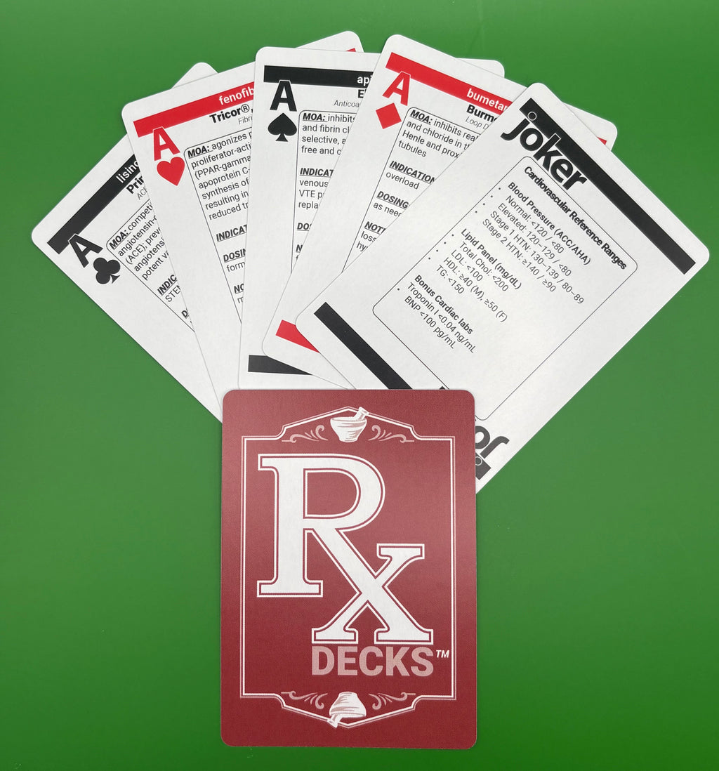 RxDecks — Cardiovascular (Red)