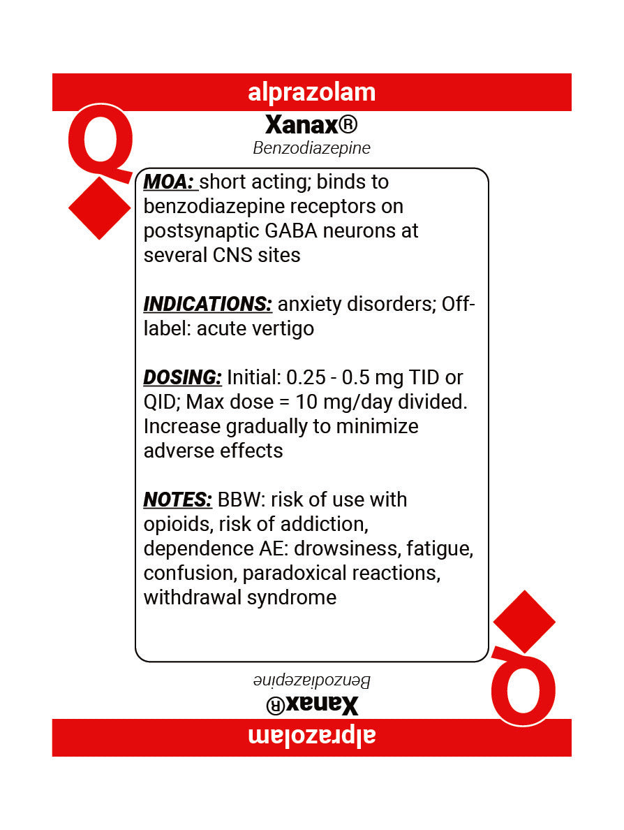 RxDecks — Psychiatry & Neurology (Yellow)