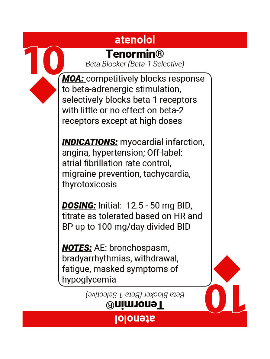 RxDecks — Cardiovascular (Red)