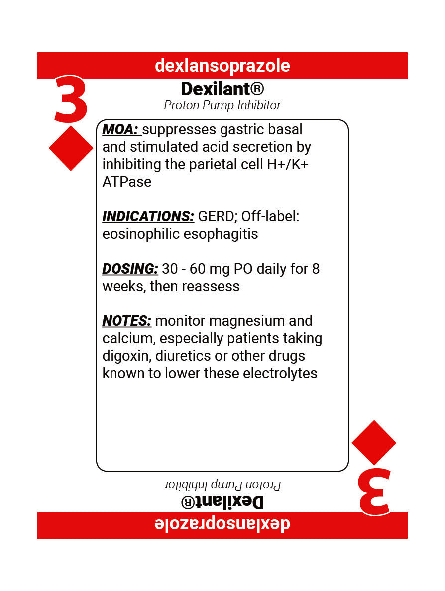 RxDecks — Endocrine, GI & Steroids (Light Blue)