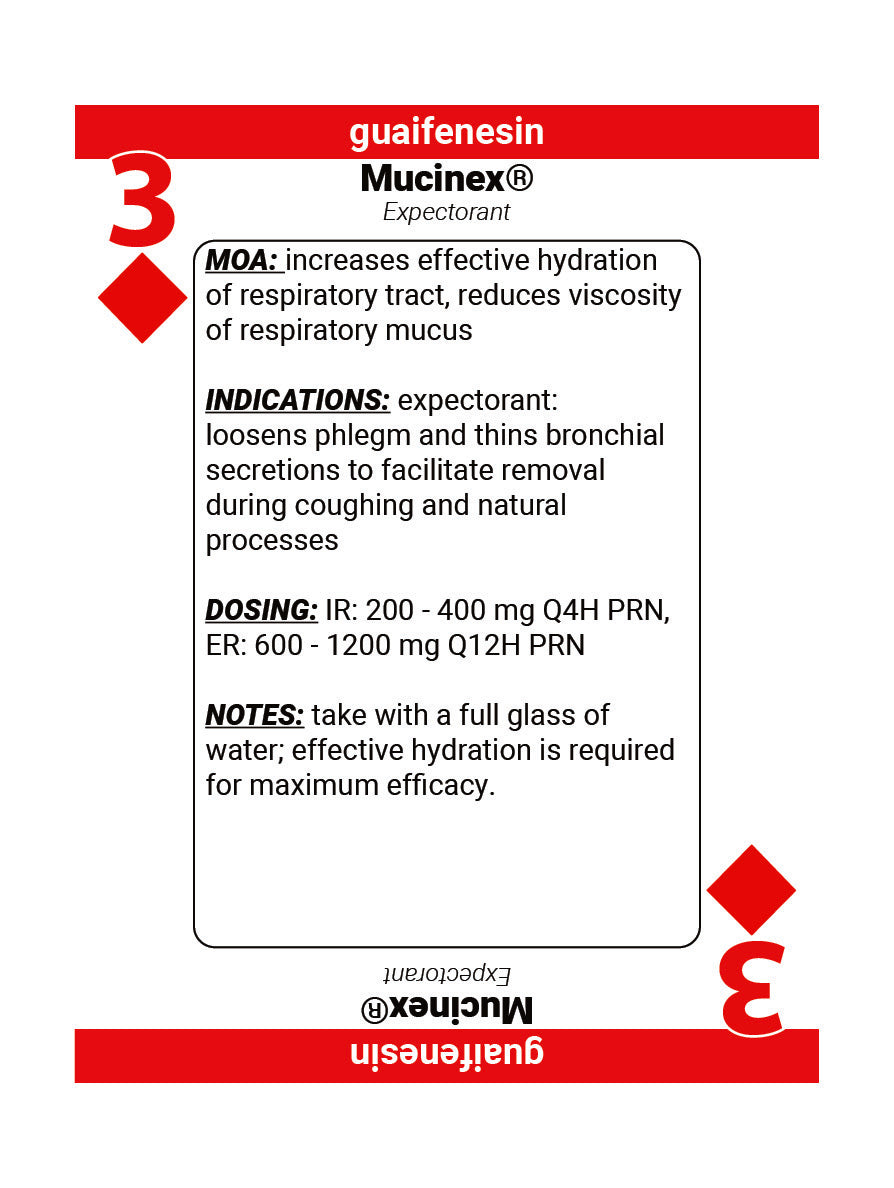 RxDecks — Respiratory, Hormones & Vitamins (Green)